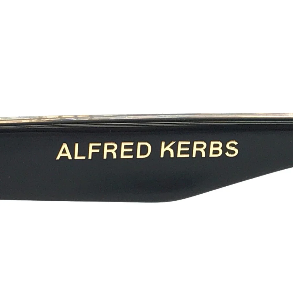 Alfred Kerbs Sunglasses ANDREA BK Black Cat Eye Frames w/ Gradient Orange Lenses